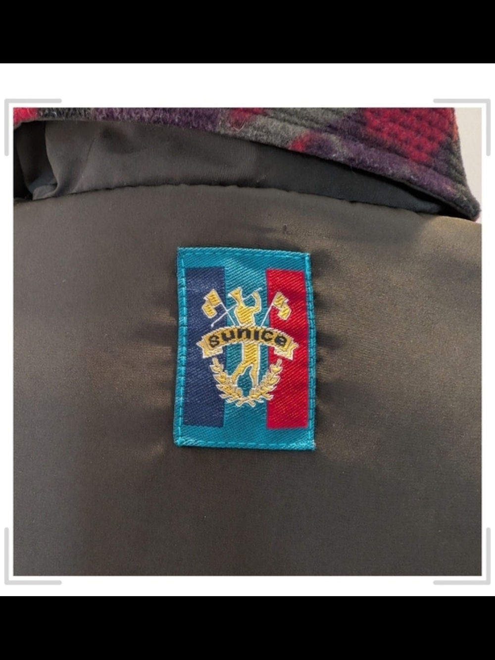 Sunic Brown Men's Zip Vest with Patterned Collar - Picture 9 of 10